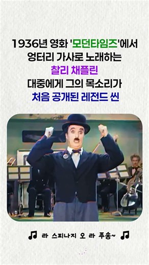 The historic moment when the voice of the legendary Charlie Chaplin was revealed