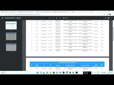 AADHAR AUTHENTICATION HISTORY