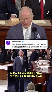 King Charles III Jokes About British Parliament 'Hostage' Tradition