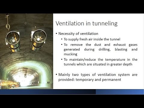 Infrastructure Engg. & Const. Tech. 4.8 (Ventilation in Tunnels)