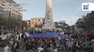 265K views · 33K reactions | PANOORIN: Nagtipon-tipon ang ilang Pilipino sa Dam Square sa Amsterdam, The Netherlands para sa prayer rally para kay dating Pangulong Rodrigo Duterte nitong Sept. 19, 2025. | via Stringer Sophia Balod | GMA News | Facebook