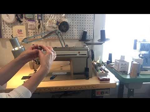 How to thread a Commercial Sewing Machine