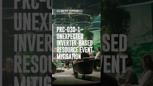 PRC-030-1–UNEXPECTED INVERTER-BASED RESOURCE EVENT MITIGATION #inverterbasedresources #powergrid | Certrec