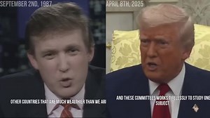 Donald Trump went to Moscow on the 4th of July, 1987. Two months later he put out full page ads attacking NATO and suggesting we put tariffs on our allies. Same conman, he just switched hair and skin tones over 38 years. | John Smith Marketing