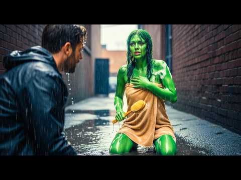 Poor Alien Woman Tried to Wash Herself in the Rain — Then a Human Said, You Can Shower at My Place