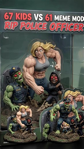 Unboxing 67 kids vs 61 meme mod rip friday funkin police officer