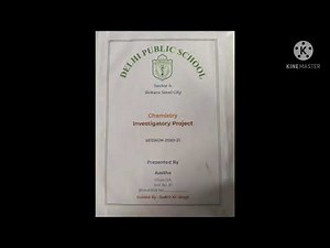 Simple CHEMISTRY investigatory project for CLASS-12......