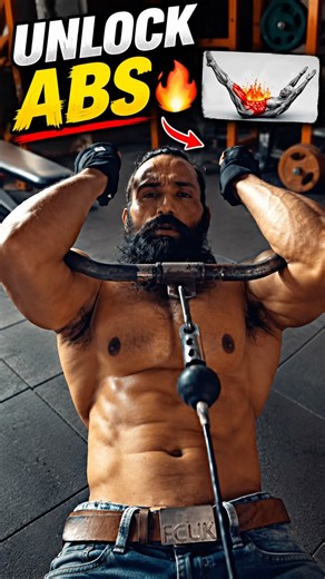 UNLOCK ABS 🔥 | Cable Crunch Hack for Bigger Abs!💥