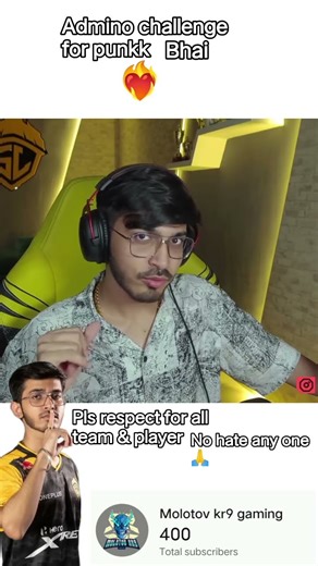 Admino reply for punkk🔥💛| Admino challenge 🔥🔥#bgmi #gaming #trending #pubgmobile