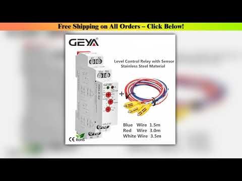 GEYA GRL8 Liquid Level Control Relay Electronic Liquid Level Controller 10A ACDC24V240V Upgrade Edi
