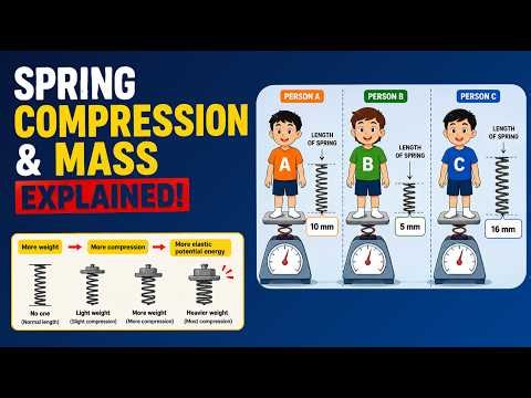 Spring Compression & Mass Explained! || How a Weighing Scale Works