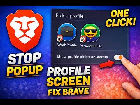 How to Enable or Disable Brave Profile Picker at Startup on Windows 11 or 10 | GearUpWindows