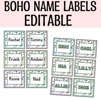 Botanical Name Labels, Locker Labels, Mailbox labels, Bin Tags, Name Plates