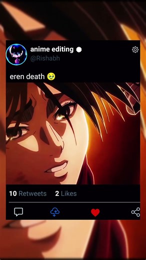 eren death #eren #attackontitan