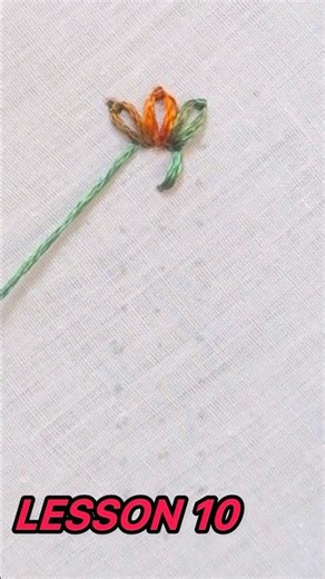 Russian Chain Stitch Tutorial | Hand Embroidery for Beginners #10