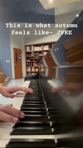 This is what autumn feels like piano cover #piano #music #pianocover #jvke #autumn #shorts #viral