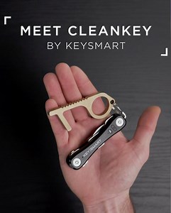 ⚠️Shipping Now⚠️ Stop Touching Contaminated Surfaces with The CleanKey™ Hand Tool 😷Avoid Direct Contact with Dirty Public Doors, Store Checkouts & Shared Buttons! Limited Supply - Buy Now Or Regret It Later 👉www.GetKeySmart.com/CleanKey ✅Push, Pull & Turn Door Handles ✅Works As Stylus on Store Touchscreens ✅Press Elevator, ATM & Gas Station Buttons ✅Includes FREE Retractable Carabiner ✅Machined with Premium Copper Alloy ✅Reduce Point-of-Contact Area by Over 99% | KeySmart