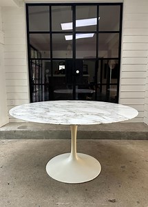 Original Knoll Eero Saarinen Tulip Dining Table With Calacatta Marble Top- Shipping NOT Free - Etsy