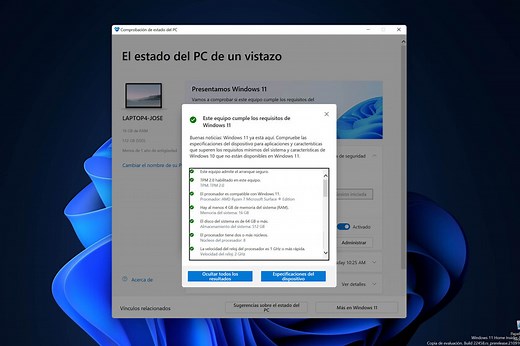 Ya puedes descargar PC Health Check para comprobar si tu equipo es compatible con Windows 11