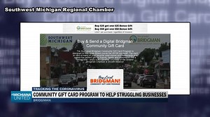 Bridgman community gift card benefits small businesses