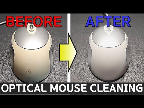Optical Mouse Cleaning & Whitening : Logitech MX310