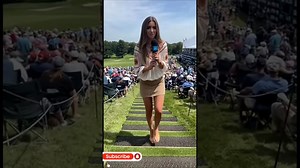 She Played It Off Perfectly! Reporter Fall Goes Viral #Shorts #Viral - One Stroke Golf