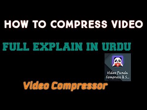 How to compress the video | Panda Video compressor