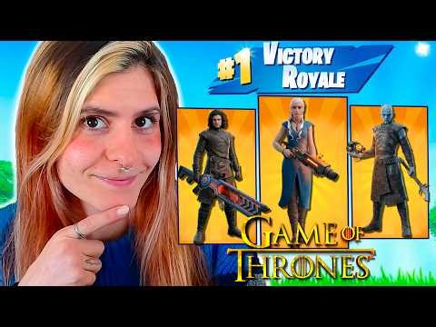 GAME OF THRONES x FORTNITE NEW SKINS ✅ WINNING with DAENERYS TARGARYEN, JON SNOW and NIGHT KING