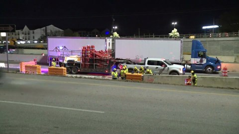Semi-truck crash prompts spill on I-35 at Slaughter Lane in South Austin