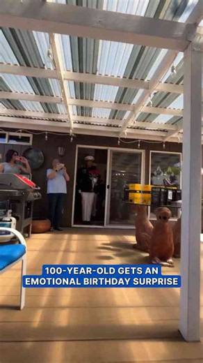 100-year-old US Marine receives memorable birthday surprise