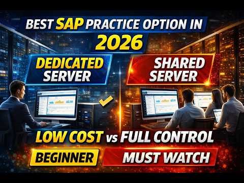 SAP Server Option in 2026|Dedicated or Shared Server|Low Cost vs Full Control|Must Watch#sap #yt