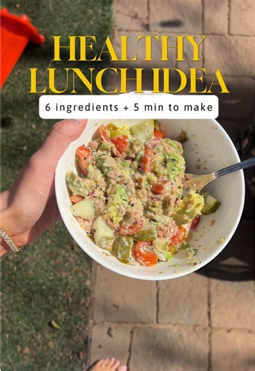 5 min healthy lunch that’s packed with flavor 🤤🤤🤤🤤 #lunchideas #easylunch #healthylunch