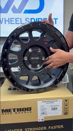 Method Race Wheel style MR305 in the double black finish size 17x8.5 offset +0 bolt pattern 6x135