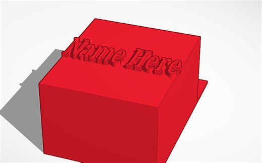 3D design Custom Name Mouse Holder! (May Need To Readjust) - Tinkercad