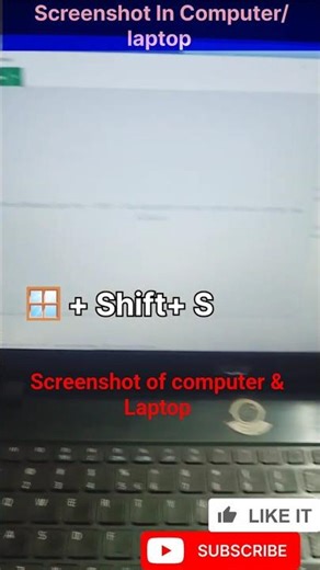 Screenshot in laptop & Computer with ShortCut Key #youtubeshorts #shorts #shortsfeed