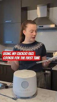 First time using a CUCKOO rice cooker after upgrading from 15$ 👀 #ricecooker #cuckoo #productreview