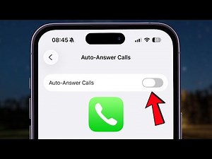 How to Disable AUTO PICK UP Calls on iPhone