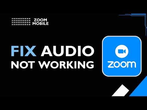 Zoom Fix audio not working mobile