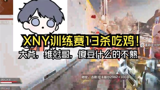 XNY轻松收割FLCN13杀吃鸡！大斧维尅哥傻豆什么的不熟