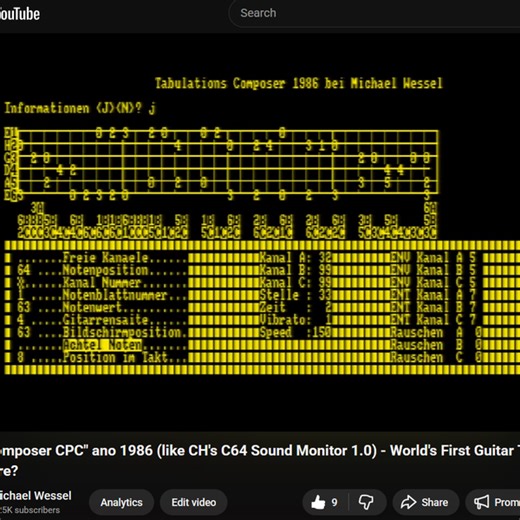 The World's First Tablature Program