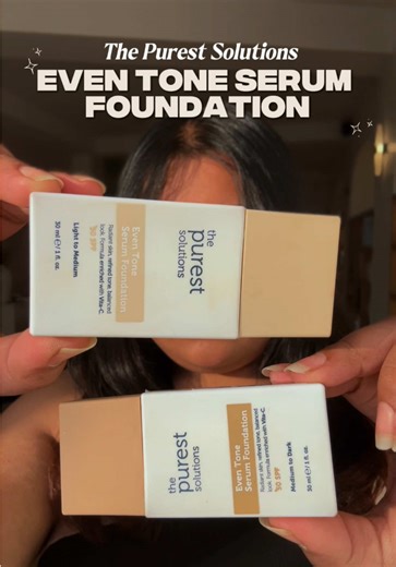 Have you ever heard of a serum foundation? The Purest Solutions Even Tone Serum Foundation is a foundation that has benefits of Vitamin C and SPF 50 ✨ #viral #fypシ゚viral #serumfoundation #nepalitiktok #trendingvideo