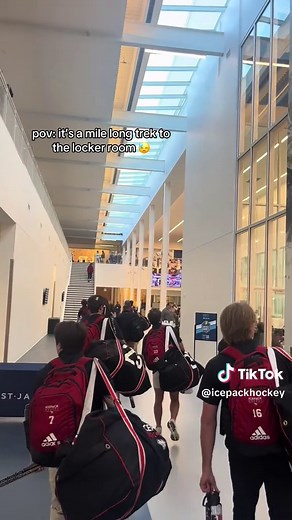Pov: your trek involved stairs hocky bags #ncstate #collegehockey #hockey #hockeyboys #hockeyplayer #nc #northcarolina #dc #tournament #hockeytok