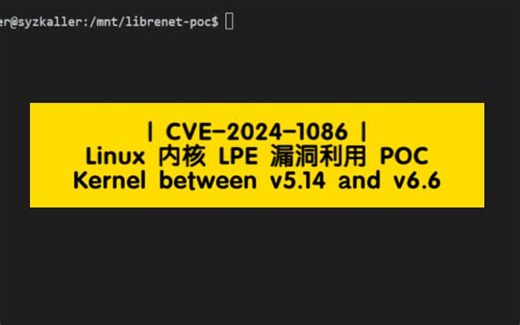 CVE-2024-1086 | Linux LPE 通用本地权限提升漏洞 POC
