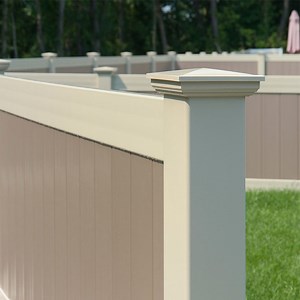 [Hot Item] Factory Directly Price 5" X 5" White PVC England Post Cap for Privacy Fence