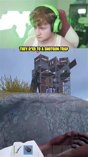 Shotgun Trap got them 😭 #rust #rustgame #rustclips #rusttok #rustmemes
