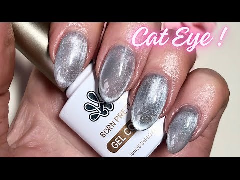 Easy Velvet Cat Eye Nail Tutorial with ‪@bornprettyofficial‬ 🌸
