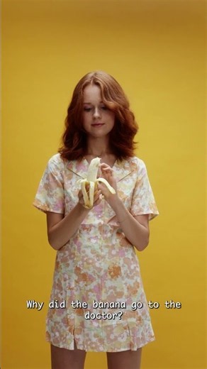 Jokes for ESL kids: Why did the banana go to the doctor? | Teaching English with Jackie #shorts