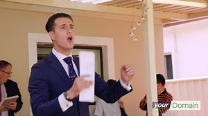 It was a nail biting battle between first-home buyers and young families at this Bexley auction in Sydney's south. #YourDomain | Domain