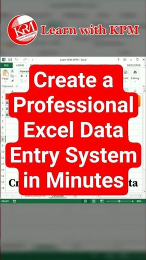 Create a Professional Excel Data Entry System in Minutes #excel #excelvba #vba