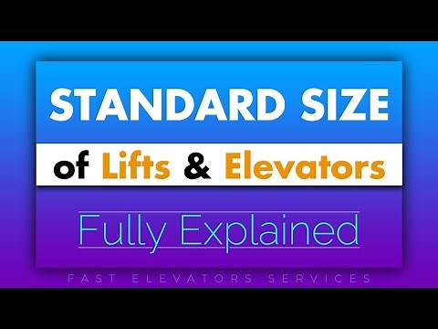 Standard Sizes Of Lifts || Space Required For Lift || Fast Elevators Services